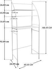 CARLA HOME 3-Tier Over Washing Machine Storage Rack for Laundry Room Space Saving, Towels, Detergent & Bathroom Essentials-1992735298685112322