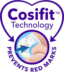 BabyLove 96 Piece (2 Pack x 48) Bulk Premium Cosifit Nappies Size 1 Newborn Up to 5kg