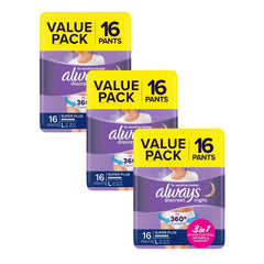 Always Discreet Underwear Night Pants Large 16pk x3-1984023715758870528