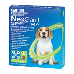 NexGard Spectra Dogs 7.6-15kg 6pk-1973193603060731906