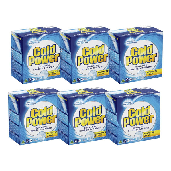 Cold Power 2kg Laundry Powder Advanced Clean Stain Remover x6-1984023720389382145