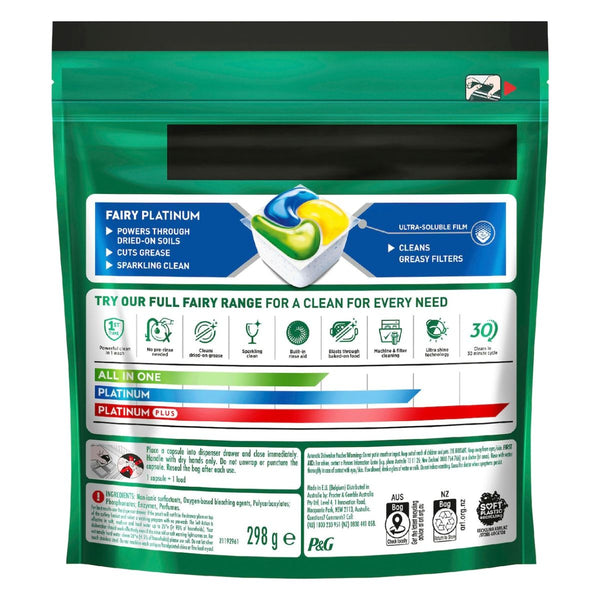 Fairy Platinum x 465 Lemon Dishwasher Tablets-1984023724017455105