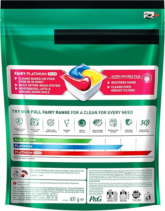 Fairy Platinum Plus x 360 Lemon Dishwasher Tablets-1984023724202004481