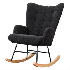 Levede Fleece Rocking Chair-1973193438832758784