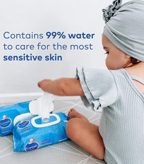 Curash Simply Water Baby Wipes, Pack of 480 (6 x 80 pack)